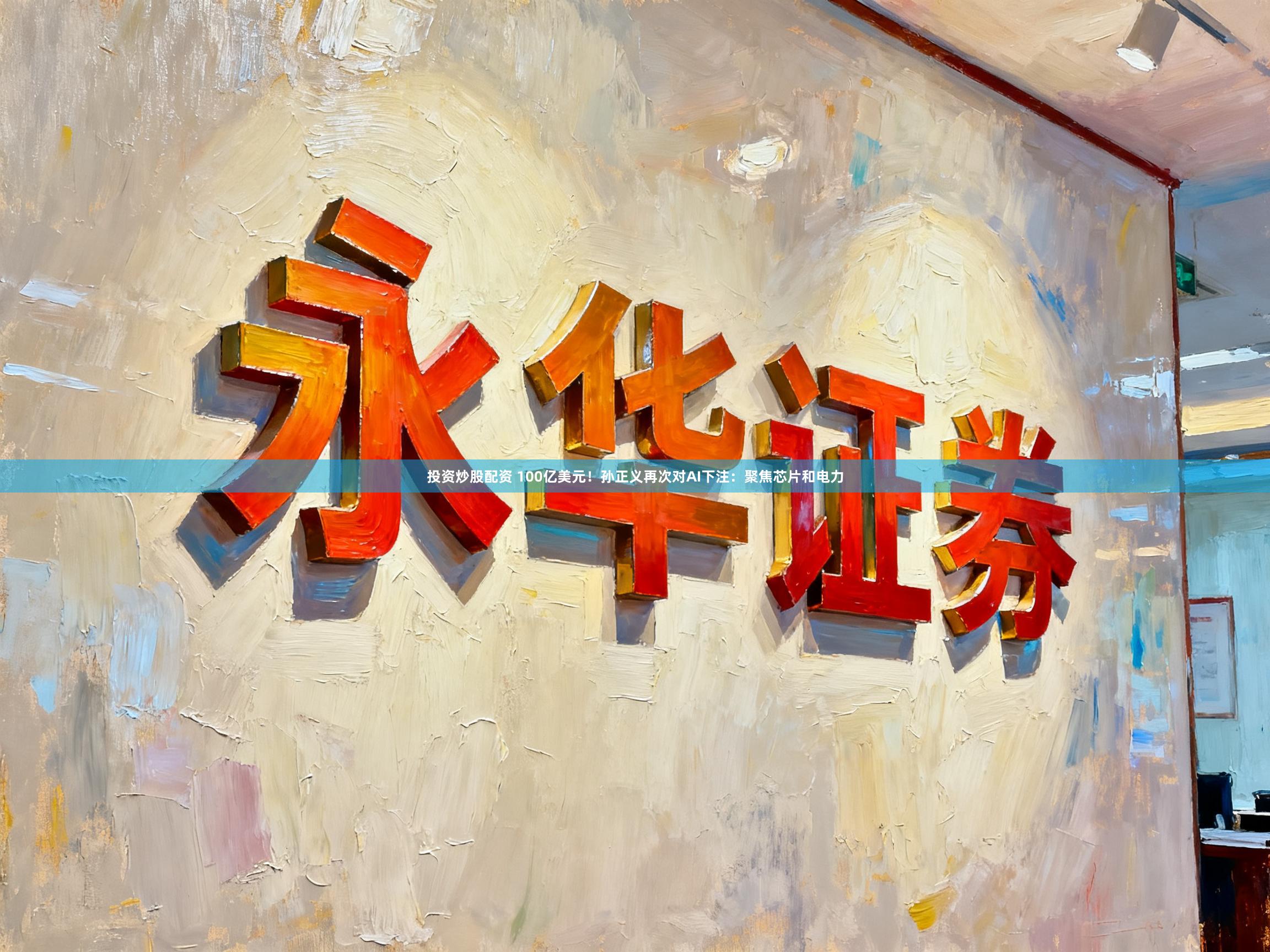 投资炒股配资 100亿美元！孙正义再次对AI下注：聚焦芯片和电力