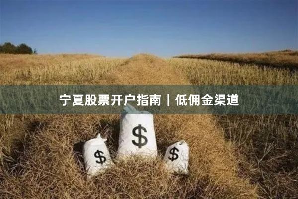 宁夏股票开户指南｜低佣金渠道